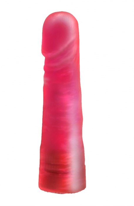 Насадка для страпона гелевая розового цвета - фото 206776