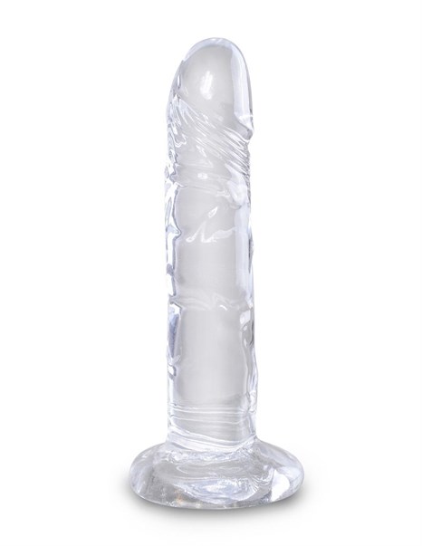 Прозрачный фаллоимитатор King Cock Clear 6 Cock - 18,4 см. - фото 284951