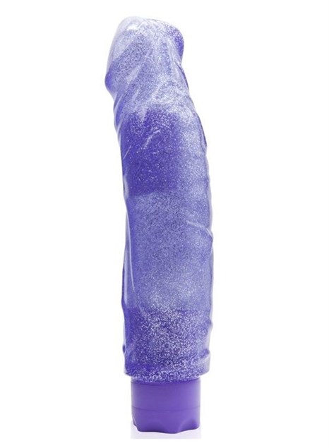 Фиолетовый водонепроницаемый вибратор JELLY JOY SWEET MOVE MULTI-SPEED VIBE - 20 см. - фото 287839