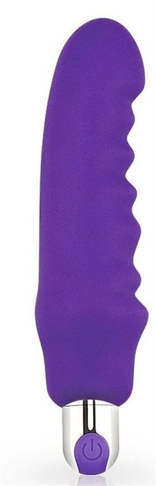 Фиолетовый вибратор Rechargeable IJOY Silicone Waver - 16,5 см. - фото 288152