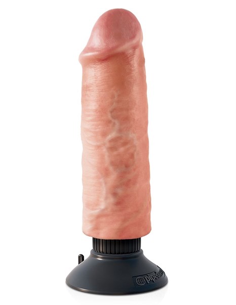 Вибромассажер-реалистик 6  Vibrating Cock - 17,8 см. - фото 288541