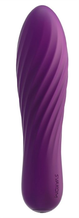 Фиолетовая вибропуля Tulip - 10,6 см. - фото 289159