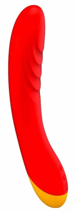 Красный изогнутый вибромассажер Romp Hype G-Spot - 21 см. - фото 293354