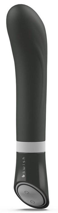Черный G-стимулятор с вибрацией Bgood Deluxe Curve - 19,3 см. - фото 294770