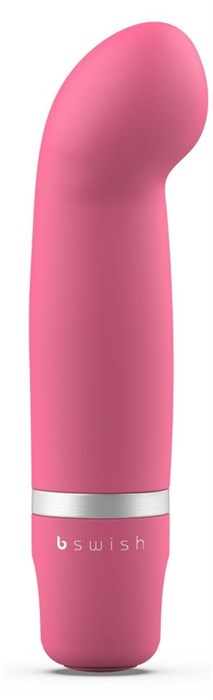 Розовый мини-вибратор Bcute Classic Curve - 10 см. - фото 294773