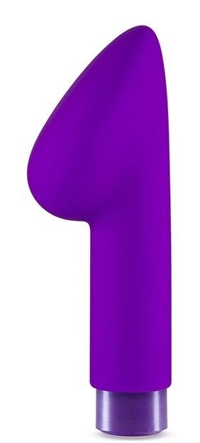 Фиолетовый вибромассажер B4 - 13,97 см. - фото 296155