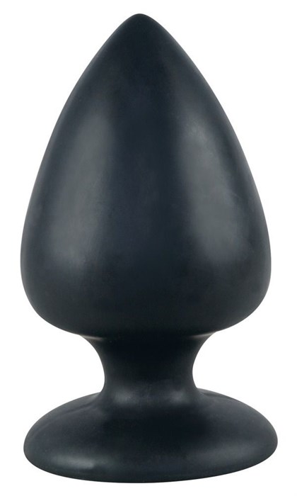Большая чёрная анальная втулка Black Velvet Extra XL - 14 см. - фото 296632
