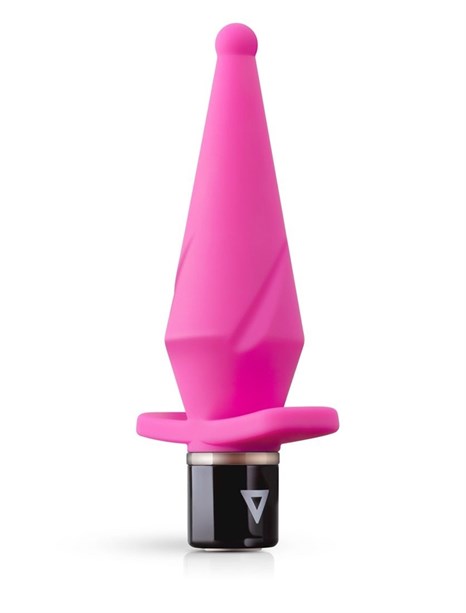 Розовый анальный вибратор LilPlug Vibrator - 13,5 см. - фото 297413