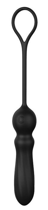 Черный анальный вибромассажер SMOOTH ANAL VIBE - 25 см. - фото 297753