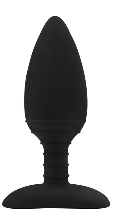 Черная анальная вибровтулка Anal Libido - 12,2 см. - фото 301160
