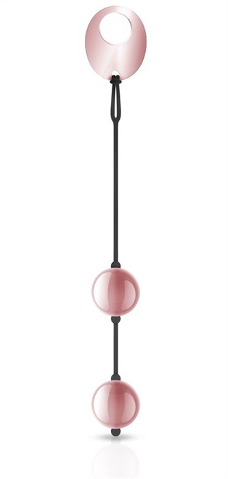 Розовые вагинальные шарики Kegel Balls - фото 306598