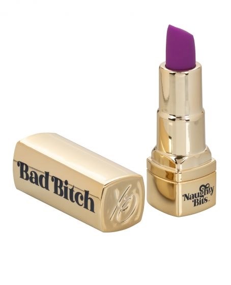 Мини-вибратор в виде тюбика помады Naughty Bits Bad Bitch Lipstick Vibrator - фото 307541