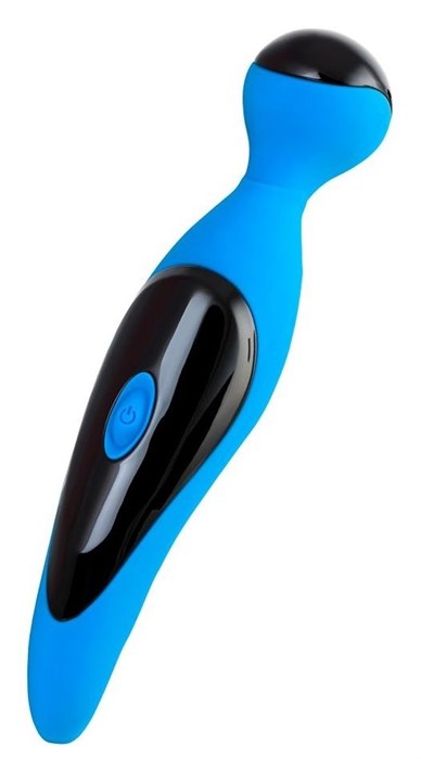 Голубой вибростимулятор COSMY - 18,3 см. - фото 307689