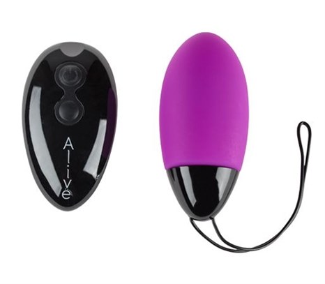 Фиолетовое виброяйцо Magic egg с пультом управления - фото 307737