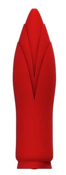 Красный клиторальный стимулятор SIRONA - 10 см. - фото 307890