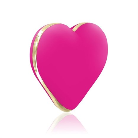 Ярко-розовый вибратор-сердечко Heart Vibe - фото 308567