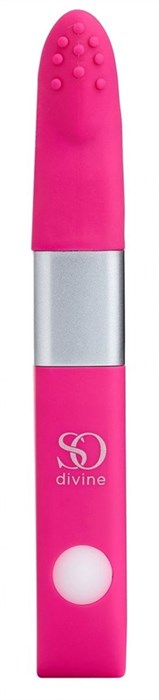 Ярко-розовый вибростимулятор Get Lucky USB Vibrator - 12 см. - фото 308863