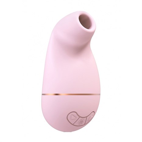 Розовый клиторальный вакуум-волновой массажер Irresistible Kissable - фото 308884