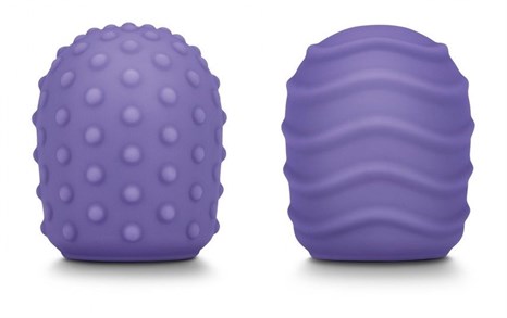 Набор из 2 фиолетовых текстурированных насадок для Le Wand Petite - фото 309017
