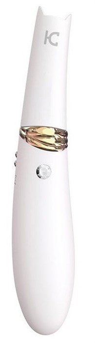 Белый вибромассажер MIISS CC с мембранным стимулятором - 18,5 см. - фото 309847