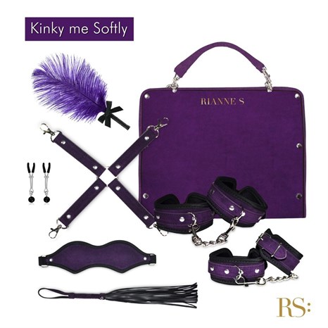 БДСМ-набор в фиолетовом цвете Kinky Me Softly - фото 331686