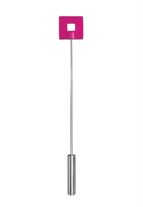 Розовая шлёпалка Leather Square Tiped Crop с наконечником-квадратом - 56 см. - фото 333486