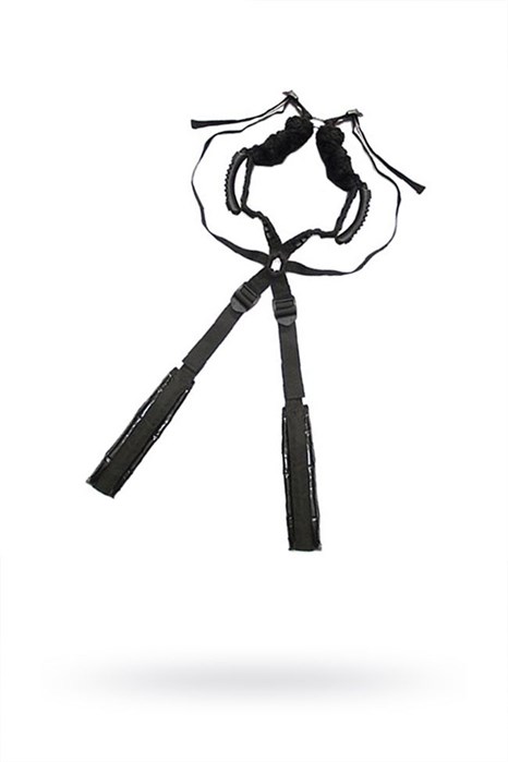 Чёрный бондажный комплект Romfun Sex Harness Bondage на сбруе - фото 333595