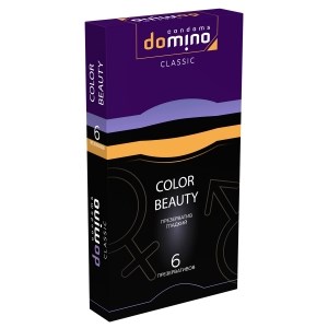 Презервативы Domino гладкие разноцветные 6 шт