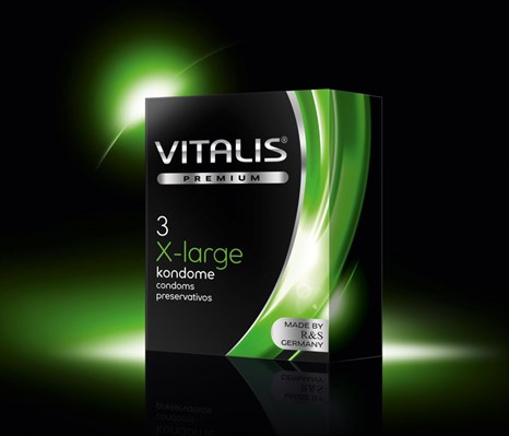 Презервативы Vitalis X large увеличенного размера 3 шт