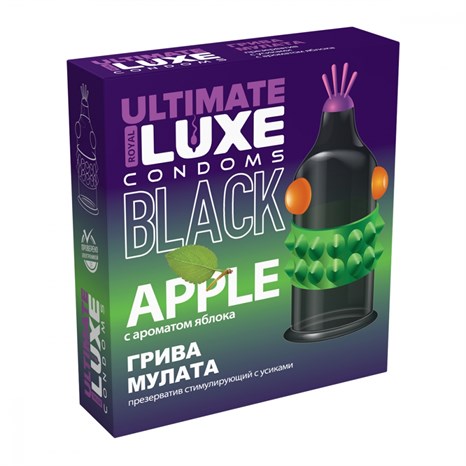 Презервативы luxe black ultimate грива мулата (яблоко) 4708lux