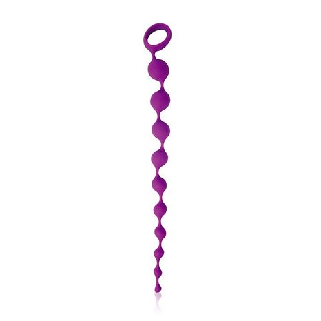 Анальная цепочка фиолетовая 32 см