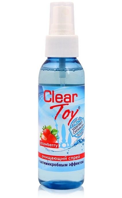 Очищающий спрей для игрушек CLEAR TOY Strawberry - 100 ml - фото 340962