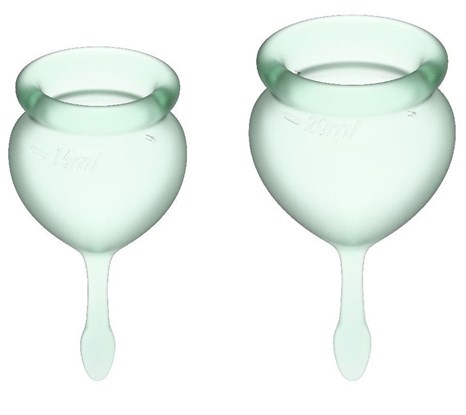 Набор зеленых менструальных чаш Feel good Menstrual Cup - фото 368989