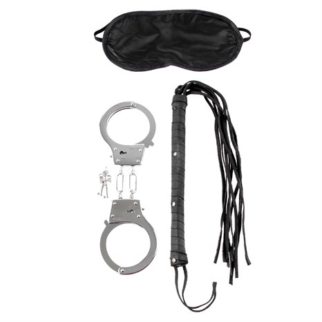 Набор для эротических игр Lover's Fantasy Kit - наручники, плетка и маска - фото 370246