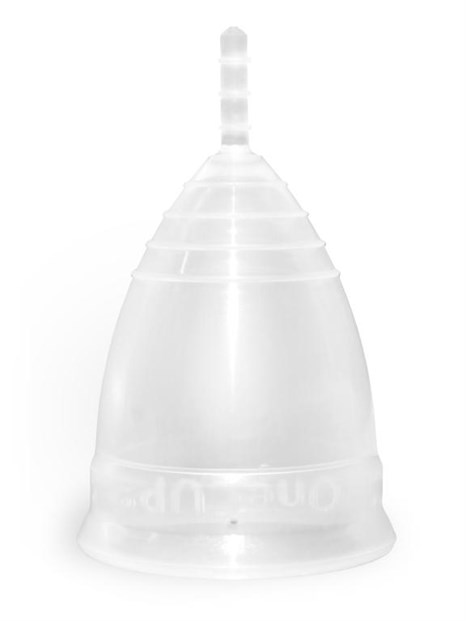 Прозрачная менструальная чаша OneCUP Classic - размер L - фото 375314