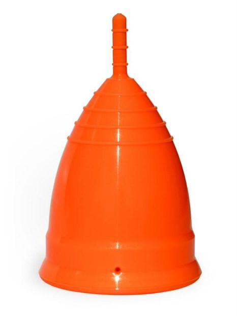 Оранжевая менструальная чаша OneCUP Classic - размер S - фото 375374