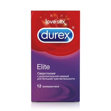 Сверхтонкие презервативы Durex Elite - 12 шт. - фото 384340