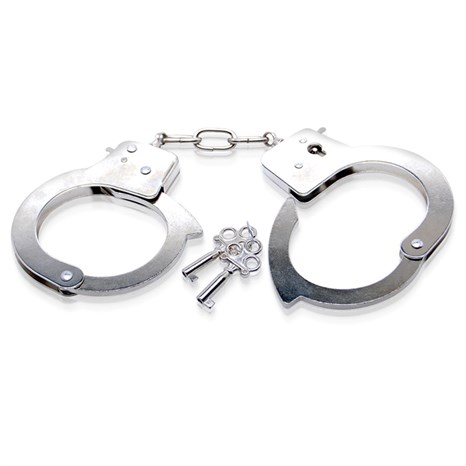 Металлические наручники Metal Handcuffs с ключиками - фото 385455