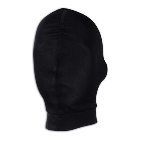 Черная глухая маска на голову - фото 385543