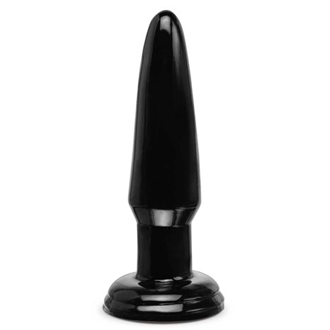 Черная малая анальная пробка Beginners Butt Plug - 10 см. - фото 386507