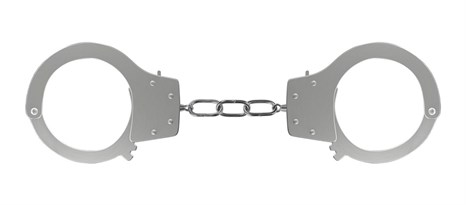 Металлические наручники для любовных игр - фото 387376