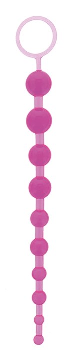 Фиолетовая анальная цепочка ORIENTAL JELLY BUTT BEADS 10.5 PURPLE - 26,7 см. - фото 387977