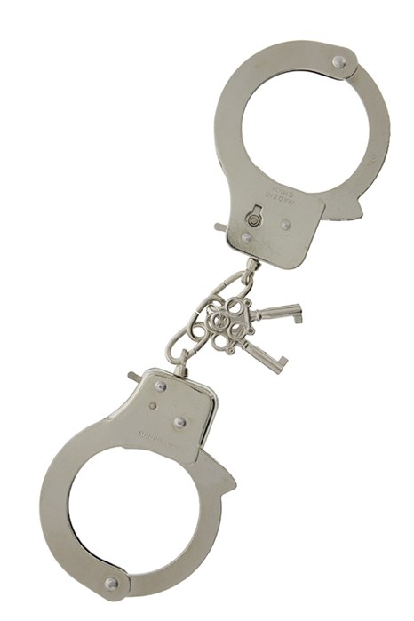 Металлические наручники с ключиками LARGE METAL HANDCUFFS WITH KEYS - фото 387983