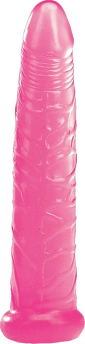 Розовый желейный фаллоимитатор - 16,5 см. - фото 388003