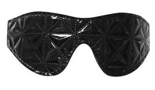 Чёрная маска на глаза с геометрическим узором Pyramid Eye Mask - фото 388084