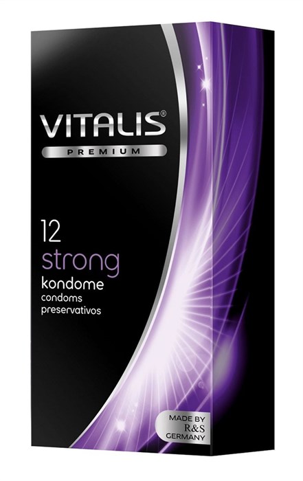 Презервативы с утолщённой стенкой VITALIS PREMIUM strong - 12 шт. - фото 388340