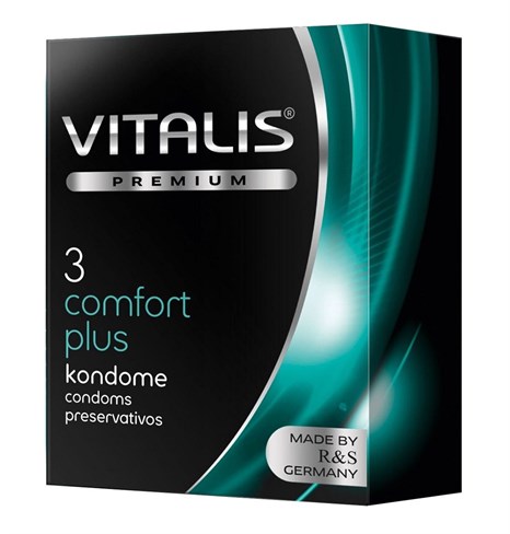 Контурные презервативы VITALIS PREMIUM comfort plus - 3 шт. - фото 388344