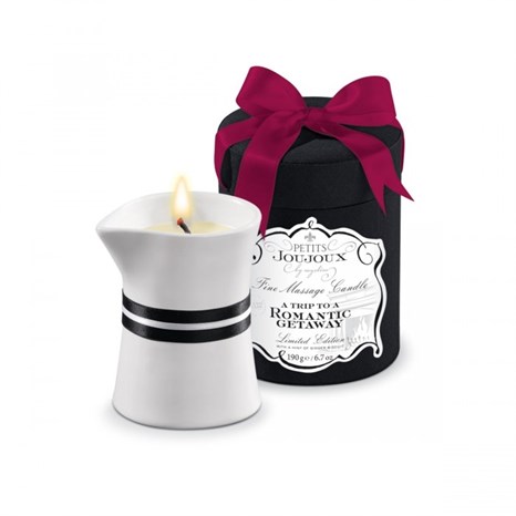 Массажное масло в виде большой свечи Petits Joujoux Romantic Getaway с ароматом имбирного печенья - фото 389177