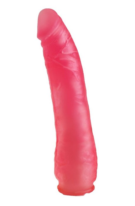 Реалистичная насадка Harness розового цвета - 20 см. - фото 390332