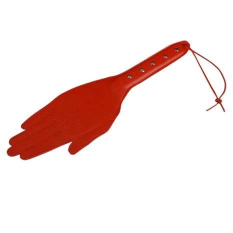 Красная хлопалка-ладошка - 35 см. - фото 391081